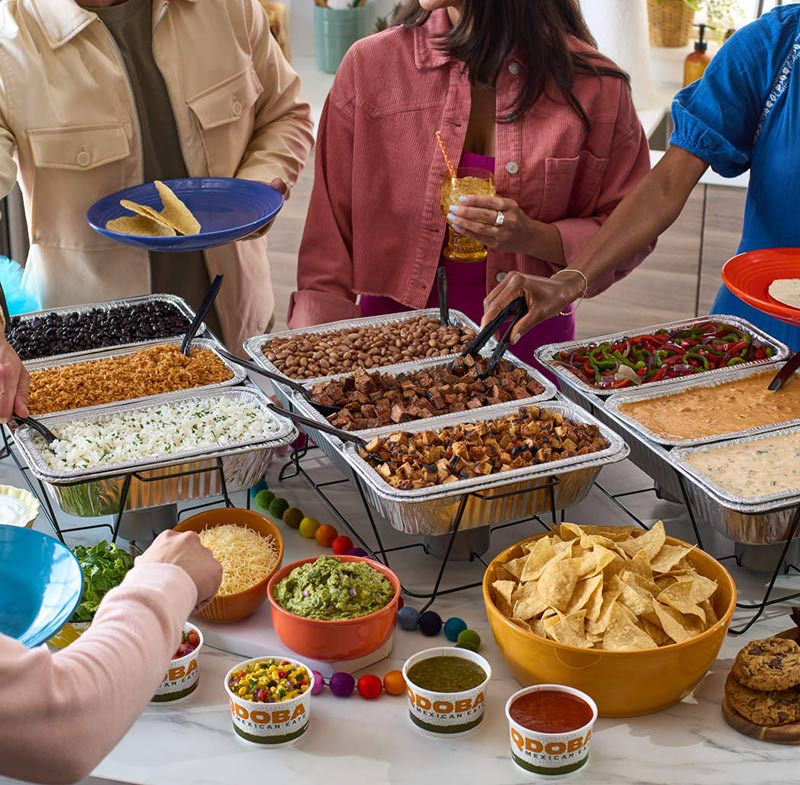 QDOBA Unique Catering Buffet Wisconsin